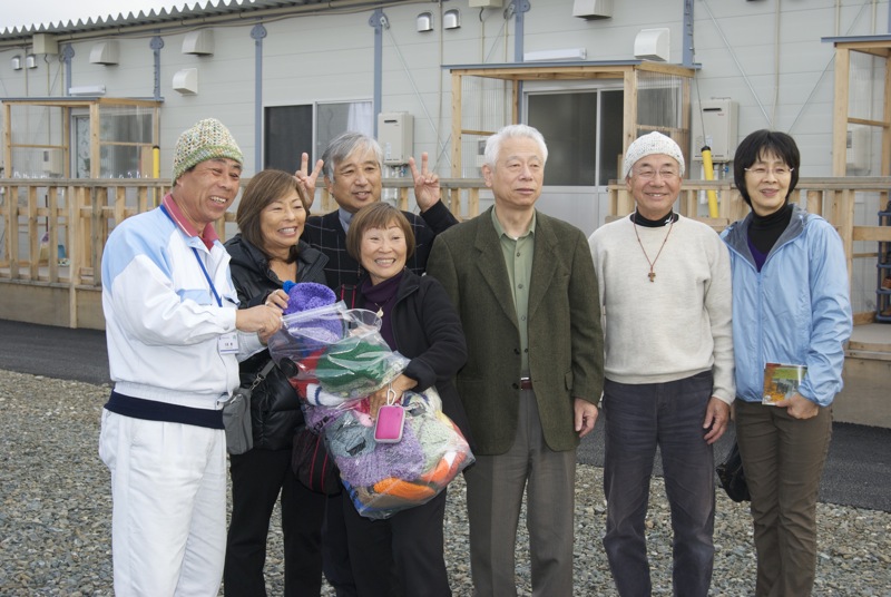 富岡町町長さんが仮設住宅に来訪されました