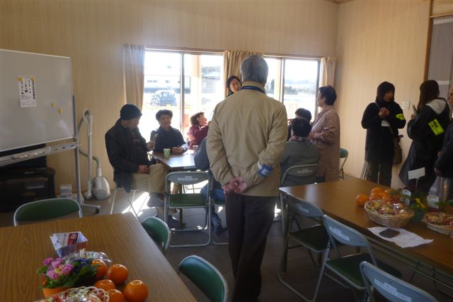 渡辺町昼野仮設住宅で２度目のほっこりカフェ