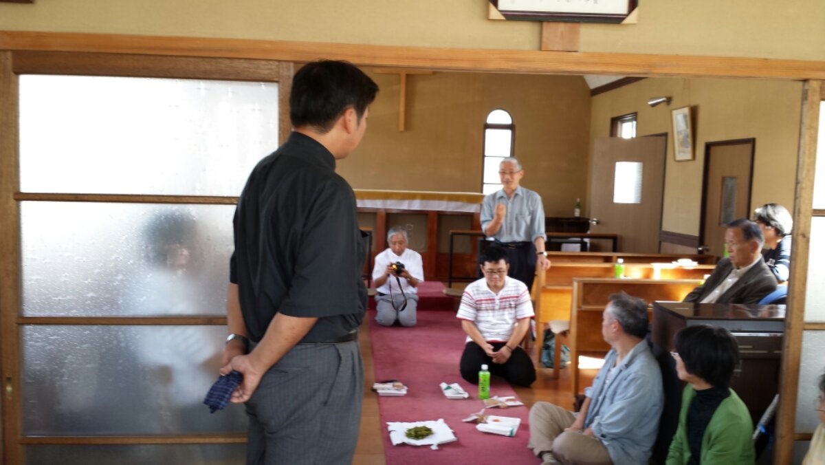 白河の教会で福島県下の教会の合同礼拝